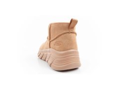 Skechers zimní kotníkové boty zateplené kožené hnědé dámské 5