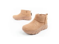 Skechers zimní kotníkové boty zateplené kožené hnědé dámské 8