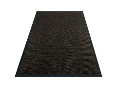 Vyčistící rohož na boty, absorpční vstupní rohož 90 × 150 cm, hnědá, ZONE 3