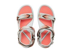Lee cooper boty na suchý zip sandály na léto plážové světle šedé růžové dámské 4