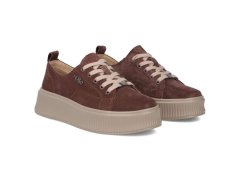 Kožené polobotky na platformě bílé filippo DP6122 4