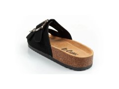 Lee cooper šněrovací boty slip-on žabky černé semišové pohodlné lehké dámské 4
