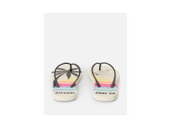 Dámské žabky rip curl mixed bloom open toe, hnědé 2