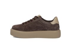 Dámské kožené sportovní polobotky na platformě, hnědé, filippo DP6119 4