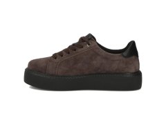 Dámské kožené sportovní polobotky na platformě, hnědé, filippo DP6119 5