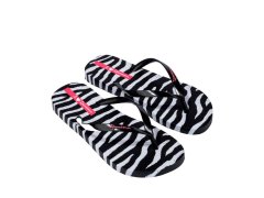 Dámské žabky ipanema animal print, černé a šedé, 83846-BP655 1
