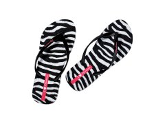 Dámské žabky ipanema animal print, černé a šedé, 83846-BP655 3