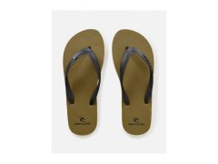 Plážové žabky rip curl brand logo bloom open toe v&nbsp;olivové barvě 2