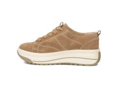 Bežové kožené tenisky na platformě filippo dp7959 – dámské 2
