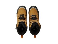 Lee cooper sportovní boty, hnědé kotníkové boty s&nbsp;podšívkou a&nbsp;suchým zipem 2
