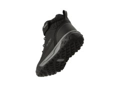 Lee cooper sportovní boty, černé kotníkové boty s podšívkou a suchým zipem 1