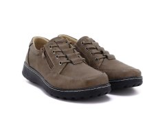Pohodlné dámské polobotky na zip v khaki barvě potocki TO90407 3