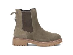 Dámské kožené kotníkové boty v khaki barvě filippo DBT7935 1
