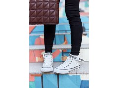 Tenisky na vysokém podpatku big star gg274027 Bile 2