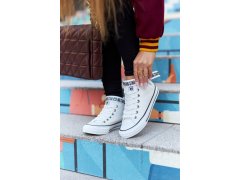 Tenisky na vysokém podpatku big star gg274027 Bile 3