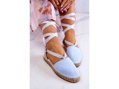 Dámské vázané espadrilky big star jj274863 Modré 5