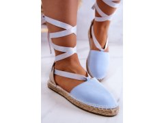 Dámské vázané espadrilky big star jj274863 Modré 6