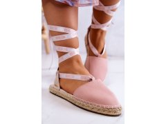 Dámské vázané espadrilky big star jj274864 Růžová 6