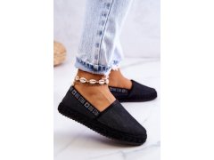 Nazouvací espadrilky big star jj274878 Černá 4