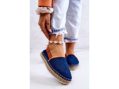 Nazouvací espadrilky big star jj274877 námořnická modrá 1