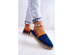 Nazouvací espadrilky big star jj274877 námořnická modrá 4