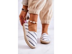 Dámské klasické espadrilky big star jj274959 Bílé 1
