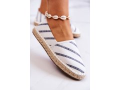 Dámské klasické espadrilky big star jj274959 Bílé 4