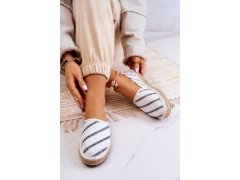 Dámské klasické espadrilky big star jj274959 Bílé 5