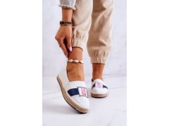 Dámské slip-on espadrilky big star jj274964 bílá a&nbsp;tmavě modrá 1