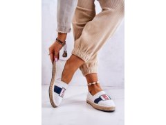 Dámské slip-on espadrilky big star jj274964 bílá a&nbsp;tmavě modrá 2