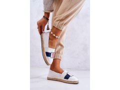 Dámské slip-on espadrilky big star jj274964 bílá a&nbsp;tmavě modrá 3