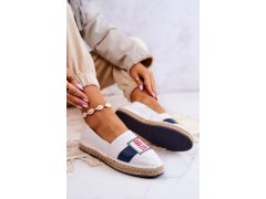 Dámské slip-on espadrilky big star jj274964 bílá a&nbsp;tmavě modrá 5
