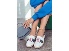 Dámské slip-on espadrilky big star jj274964 bílá a&nbsp;tmavě modrá 8
