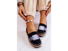Dámské slip-on espadrilky big star jj274963 Černá 5