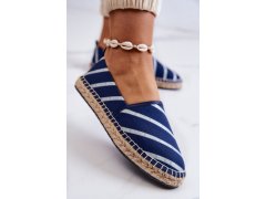 Dámské klasické espadrilky big star jj274960 námořnická modrá 2