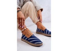 Dámské klasické espadrilky big star jj274960 námořnická modrá 5