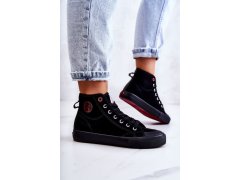 Dámské vysoké tenisky cross jeans jj2r4055c černá 4
