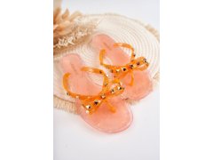 Dámské gumové žabky orange Monise 1