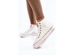 Dámské vysoké zateplené tenisky cross jeans kk2r4044c Bílé 3