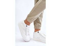 Dámské klasické vysoké tenisky big star ll274002 bílé 4