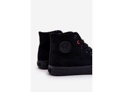 Dámské klasické vysoké tenisky big star t274033 Černé 1