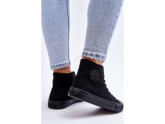 Dámské klasické vysoké tenisky big star t274033 Černé 5