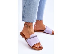 Elegantní ploché sandálky fialové Termen 3