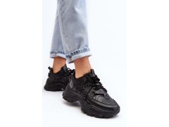 Dámské sportovní boty sneakersy masivní černé Toderus 2