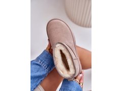Moderní nízké zimní boty z semiše v khaki Nucca 8