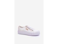 Bílé dámské tenisky na platformě lee cooper LCW-24-31-2725 1