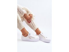 Bílé dámské tenisky na platformě lee cooper LCW-24-31-2725 2