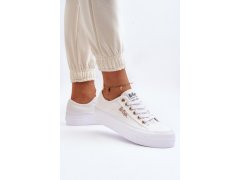 Bílé dámské tenisky na platformě lee cooper LCW-24-31-2725 7
