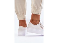 Bílé dámské tenisky na platformě lee cooper LCW-24-31-2725 8