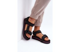 Dámské sandály na platformě lee cooper lcw-24-05-2751l Černé 3